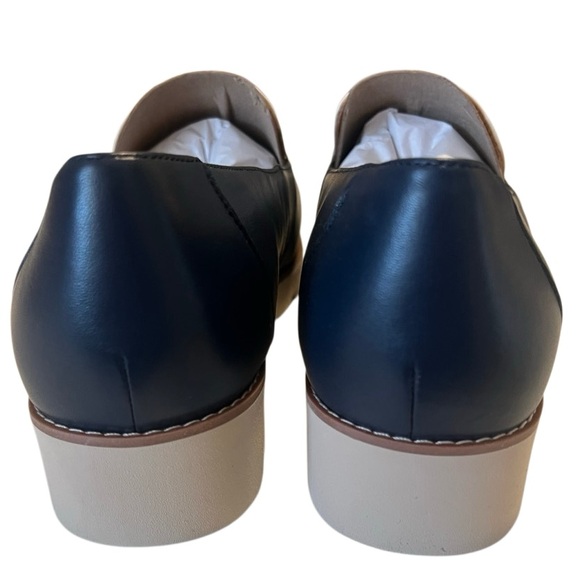 Vionic Kensley Navy and Cream Leather Color Block Loafers Size 12 NIB - Picture 4 of 9